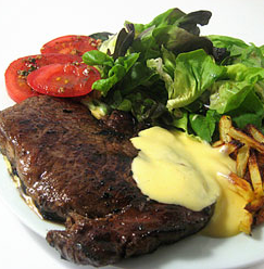 Gegrilde entrecote met Béarnaise en frites